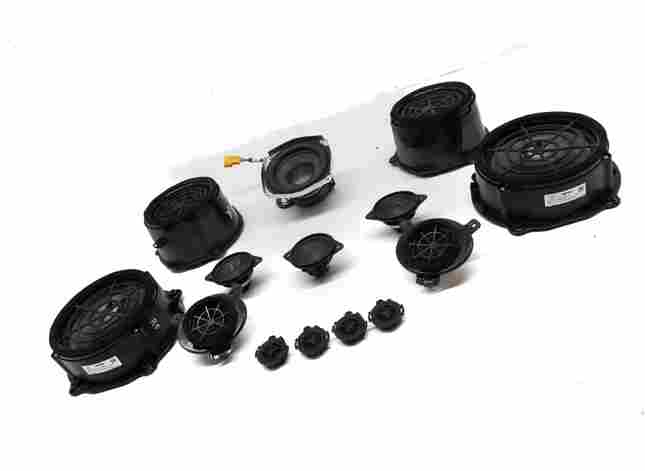 Thumbnail 14: 2011 AUDI Q7 (4L) RADIO STEREO WOOFER MIDRANGE TWEETER BOSE SPEAKER SET 14