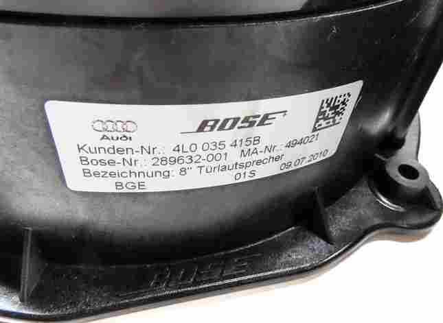 Thumbnail 8: 2011 AUDI Q7 (4L) RADIO STEREO WOOFER MIDRANGE TWEETER BOSE SPEAKER SET 14