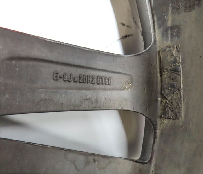 Thumbnail 10: 2007-2013 AUDI Q7 (4L) 20x9 - 5 DOUBLE SPOKE ALUMINUM ALLOY WHEEL RIM