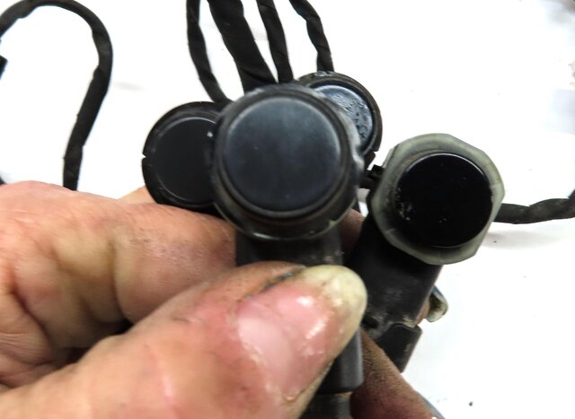 Thumbnail 4: 2011 AUDI Q7 4L REAR PARK ASSIST PDC SENSOR SET4 (BLACK) w/ WIRE WIRING HARNESS