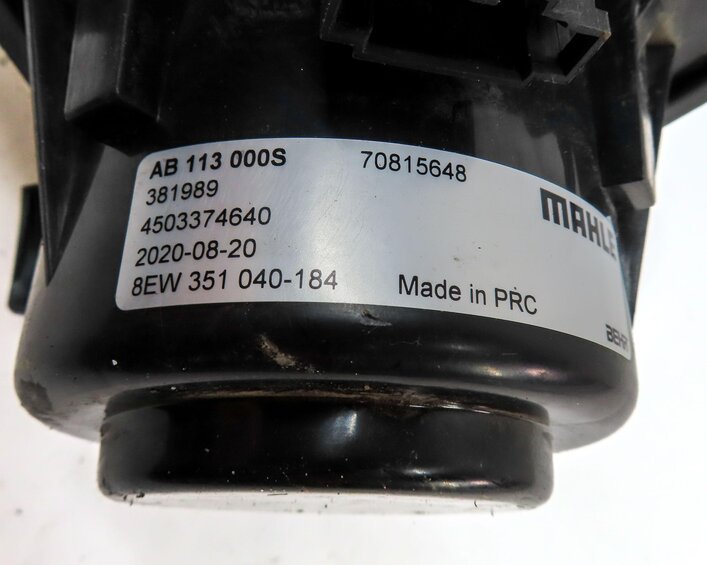 Thumbnail 6: 2011-2015 AUDI Q7 (4L) FRONT HVAC HEATER A/C BLOWER FAN MOTOR (w/o RESISTOR)