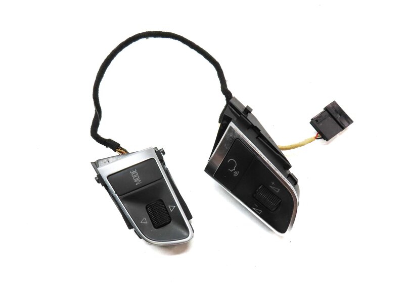 Thumbnail 2: 2011 AUDI Q7 (4L) DRIVER STEERING WHEEL LEFT & RIGHT SWITCH BUTTON SET 2 (BLACK)