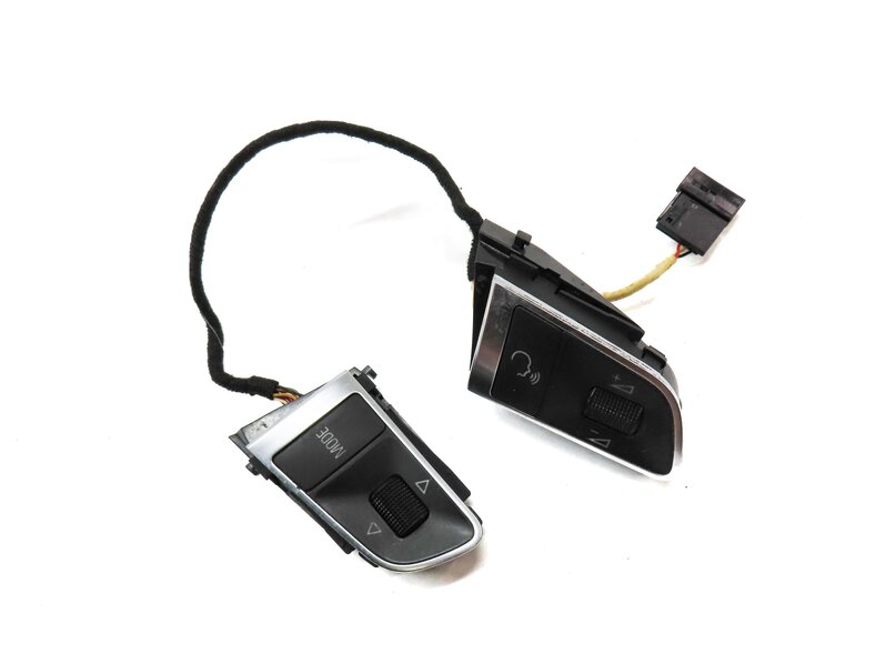 Thumbnail 3: 2011 AUDI Q7 (4L) DRIVER STEERING WHEEL LEFT & RIGHT SWITCH BUTTON SET 2 (BLACK)