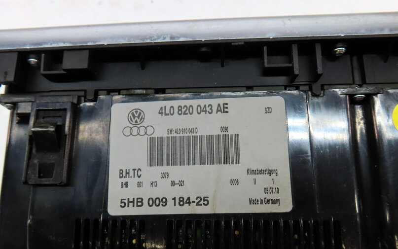Thumbnail 7: 2011 AUDI Q7 (4L) FRONT HVAC A/C HEATER SEAT CLIMATE CONTROL PANEL 4L0820043AE