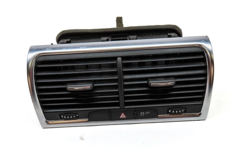 Thumbnail 2: 2011 AUDI Q7 (4L) FRONT CENTER DASH A/C HEATER DUAL AIR VENT w/ HAZARD TRACTION
