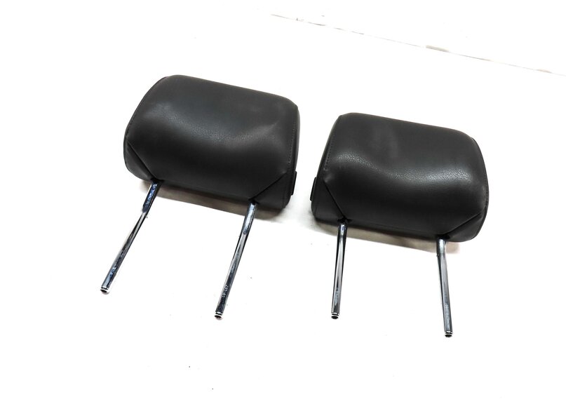 08-13 AUDI A3 A6 Q7 S6 (8P C6 4L) FRONT LEFT & RIGHT SEAT HEADREST SET (BLACK)