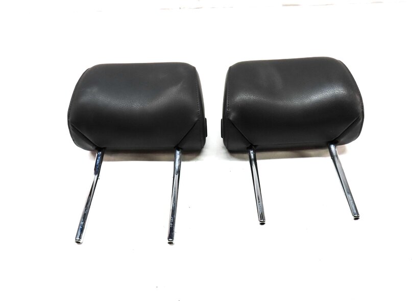 Thumbnail 2: 08-13 AUDI A3 A6 Q7 S6 (8P C6 4L) FRONT LEFT & RIGHT SEAT HEADREST SET (BLACK)