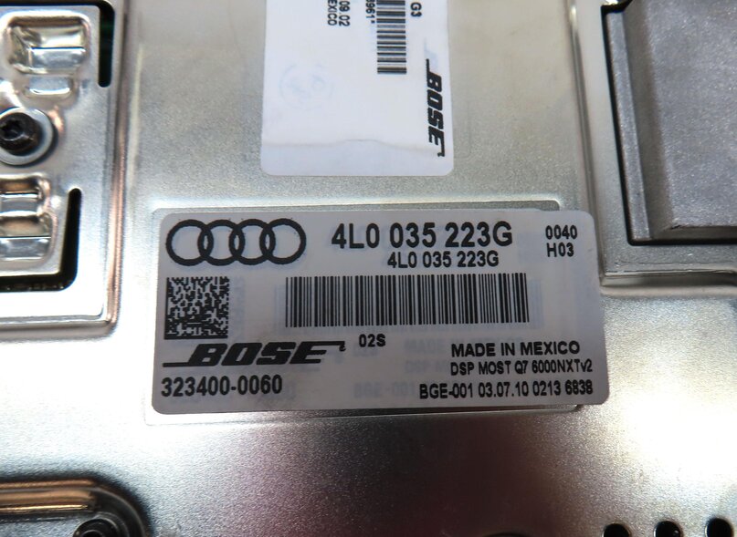 Thumbnail 5: 10-12 AUDI Q7 (4L) RADIO STEREO SPEAKER BOSE AUDIO AMP AMPLIFIER (4L0035223G)