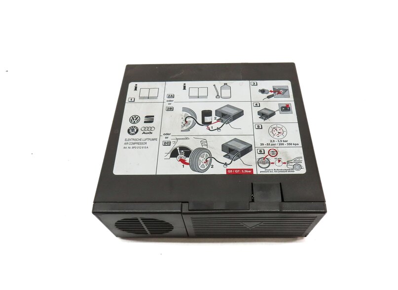 Thumbnail 2: 2011 AUDI Q7 (4L) EMERGENCY ROADSIDE SPARE TIRE 12V AIR COMPRESSOR PUMP INFLATOR