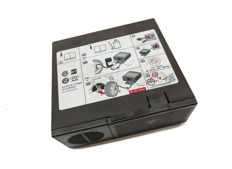 Thumbnail 3: 2011 AUDI Q7 (4L) EMERGENCY ROADSIDE SPARE TIRE 12V AIR COMPRESSOR PUMP INFLATOR