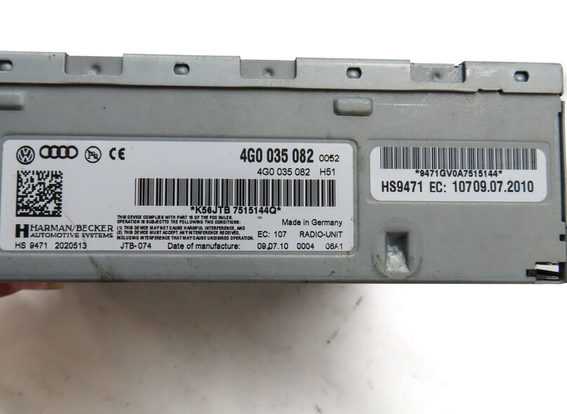 Thumbnail 5: 2011 AUDI Q7 (4L) RADIO STEREO RECEIVER CONTROL MODULE 4G0035082