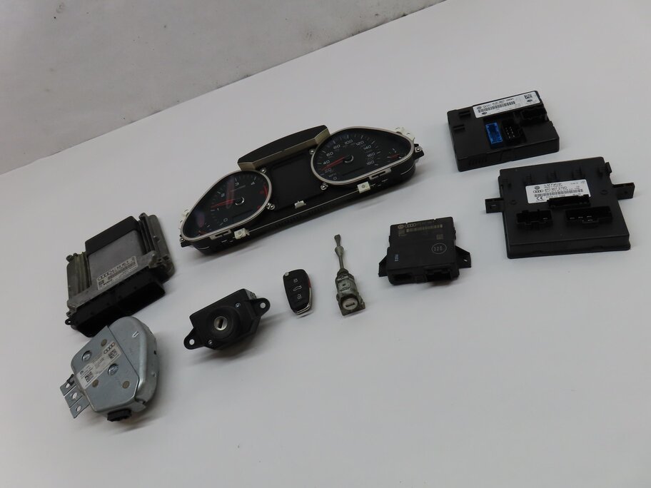 Thumbnail 21: 2011 AUDI Q7 (4L) 3.0L CATA DIESEL ENGINE ECM IMMOBILIZER BODY MODULE KEY SET-9