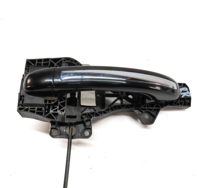 Thumbnail 4: 2007-2015 AUDI Q7 (4L) RIGHT SIDE REAR EXTERIOR DOOR HANDLE (ORCA BLACK)