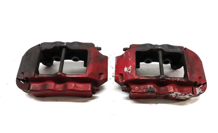 Thumbnail 2: 04-15 VW TOUAREG AUDI Q7 (4L) REAR LEFT & RIGHT DISC BRAKE CALIPER SET-2 BREMBO