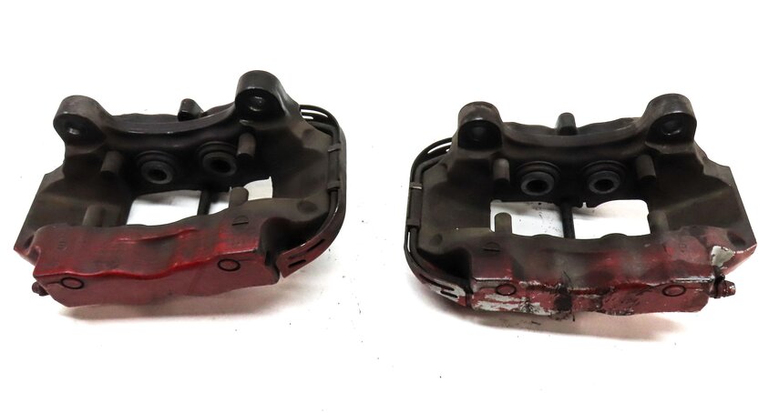 Thumbnail 5: 04-15 VW TOUAREG AUDI Q7 (4L) REAR LEFT & RIGHT DISC BRAKE CALIPER SET-2 BREMBO