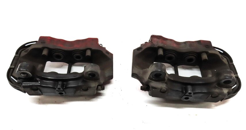 Thumbnail 6: 04-15 VW TOUAREG AUDI Q7 (4L) REAR LEFT & RIGHT DISC BRAKE CALIPER SET-2 BREMBO