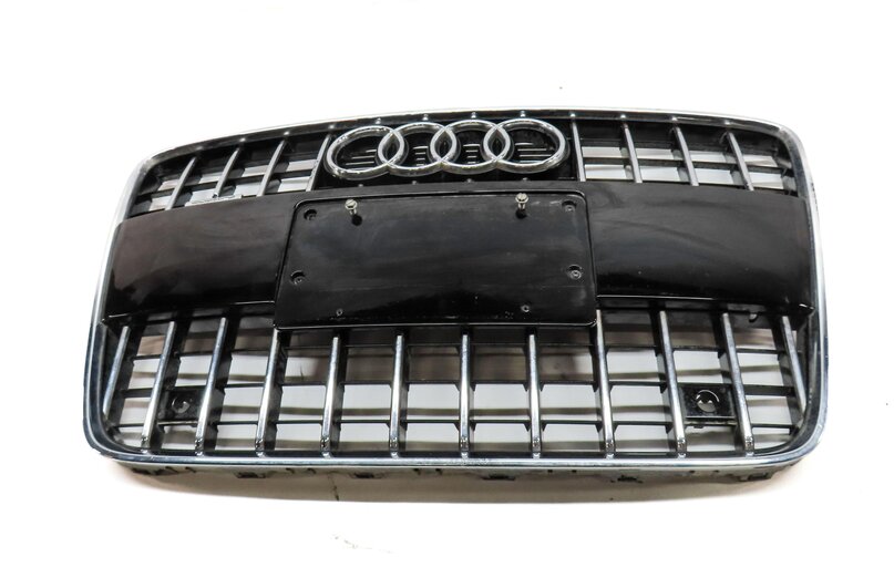 Thumbnail 2: 2010-2015 AUDI Q7 (4L) FRONT MAIN CENTER HOOD GRILLE AIR VENT TRIM (BLACK)
