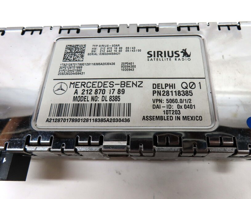 Thumbnail 4: 2011 MERCEDES E350 COUPE (C207) SIRIUS SATELLITE RADIO CONTROL MODULE 2128701789