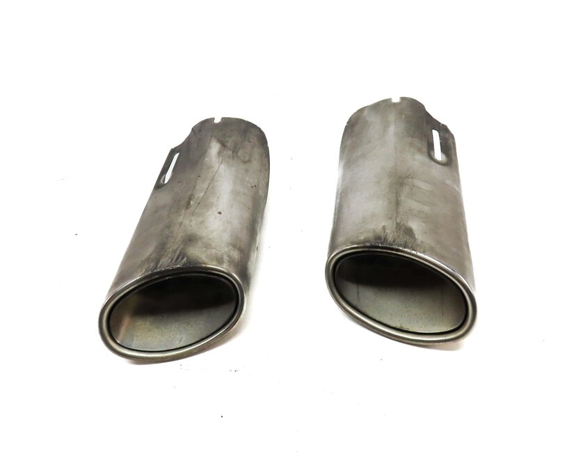Thumbnail 2: 2011 MERCEDES E350 COUPE (C207) 3.5L M272 LEFT & RIGHT EXHAUST MUFFLER TIP SET 2