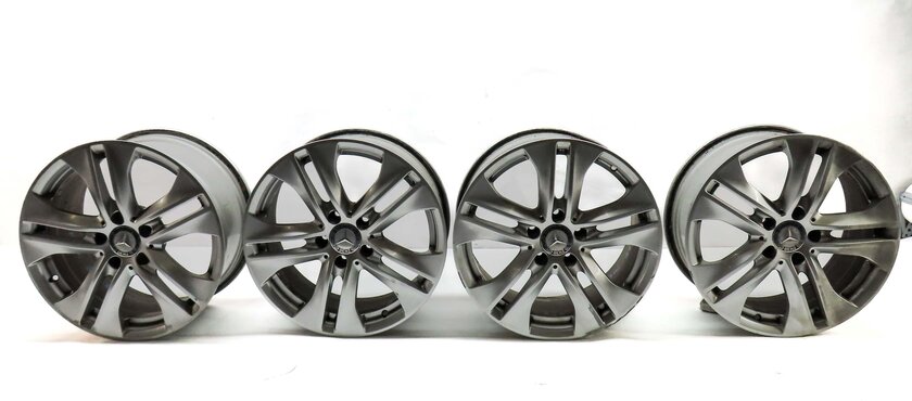 10-11 E COUPE CONVERTIBLE W207 17x7.5 17x8.5 10 SPOKE FRONT REAR WHEEL RIM SET 4