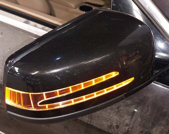 Thumbnail 2: 11-13 MERCEDES E350 E550 (W207) COUPE CONVERTIBLE - RIGHT DOOR MIRROR (BLACK)