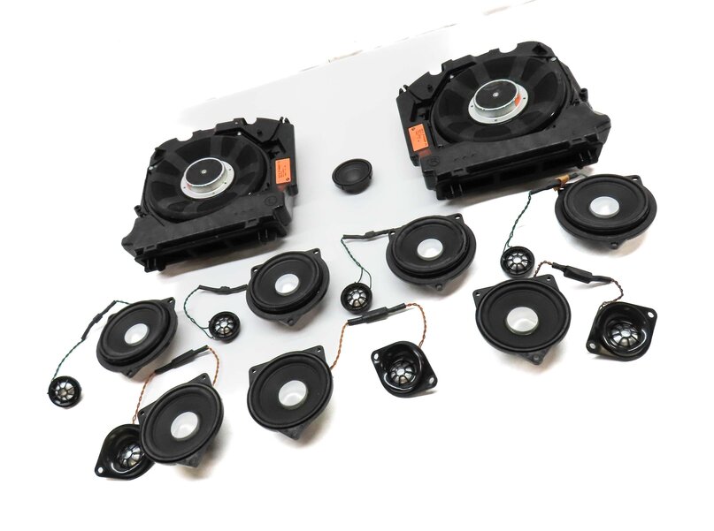 Thumbnail 3: 2011 BMW 535i SEDAN (F10) WOOFER MIDRANGE TWEETER HARMAN KARDON SPEAKER SET 10