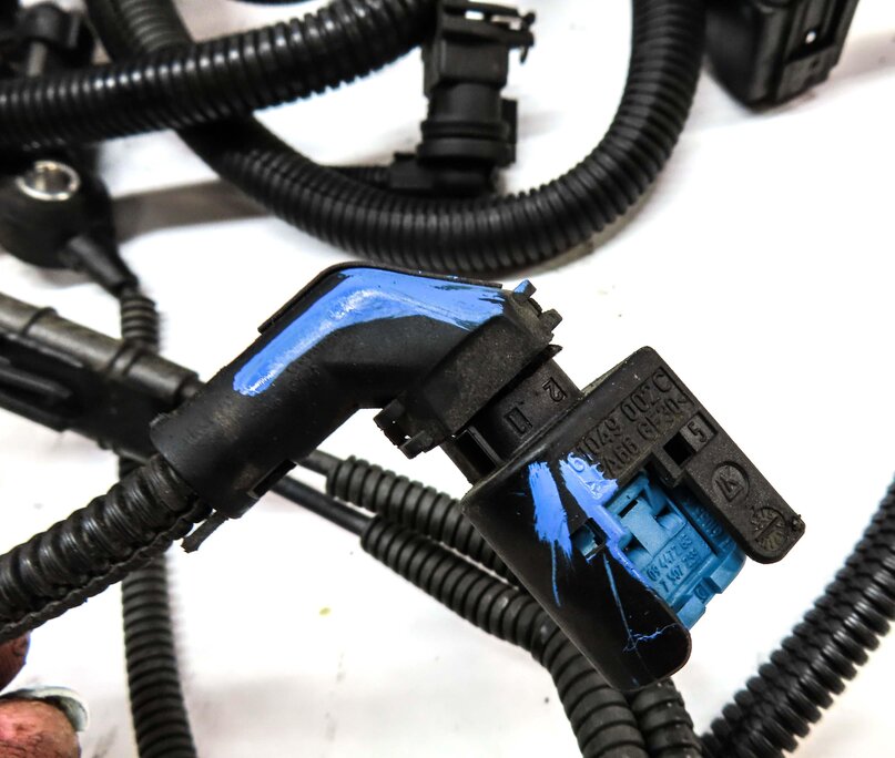 Thumbnail 14: 2011 BMW 535i SEDAN (F10) 3.0L TURBO N55 ENGINE WIRE WIRING HARNESS 7605076