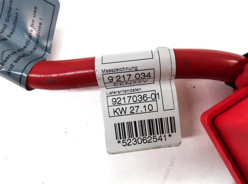 Thumbnail 5: 2011 BMW 535i SEDAN (F10) POSITIVE BATTERY CABLE 9217034