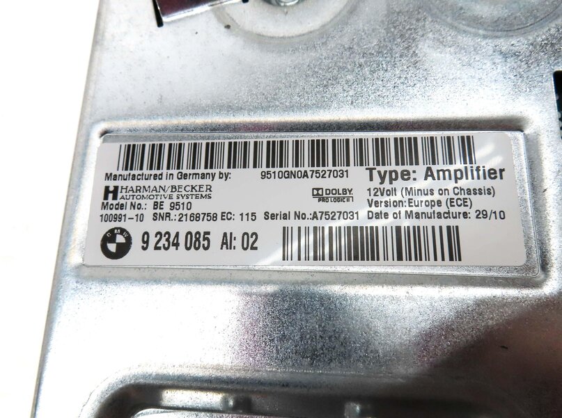 Thumbnail 5: 2011 BMW 5-SERIES & GT (F07 F10) HARMAN BECKER HiFi DSP AUDIO AMP AMPLIFIER