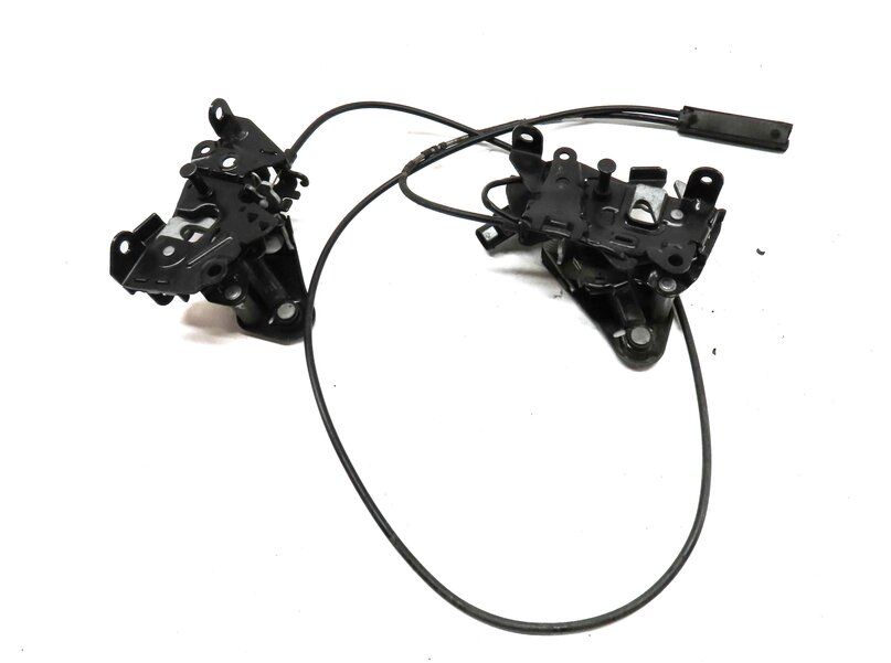 Thumbnail 2: 2011 BMW 535i SEDAN (F10) HOOD LEFT & RIGHT LOCK LATCH ACTUATOR SET2 w/ CABLES