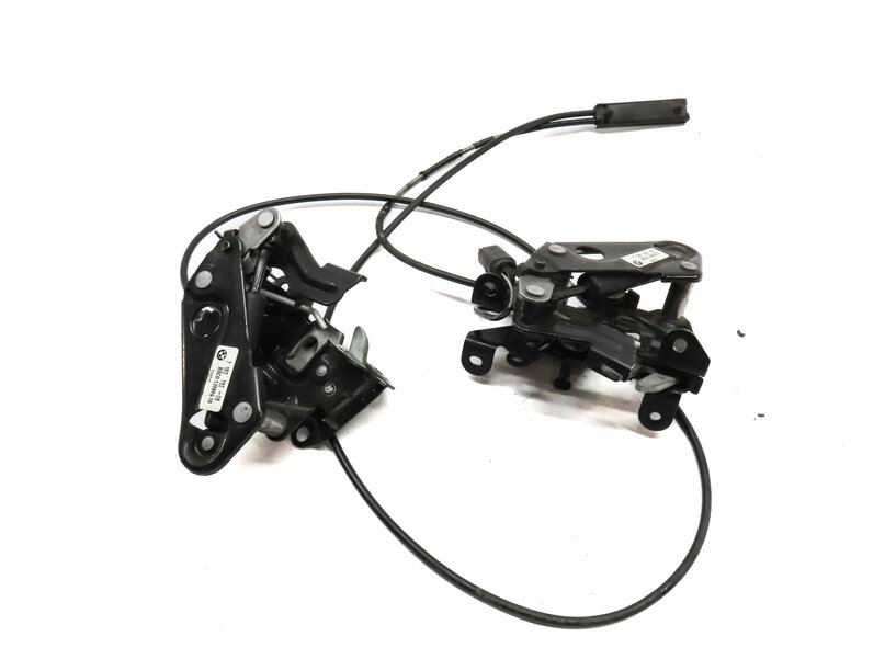 Thumbnail 4: 2011 BMW 535i SEDAN (F10) HOOD LEFT & RIGHT LOCK LATCH ACTUATOR SET2 w/ CABLES