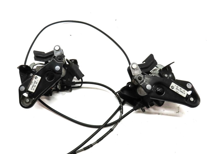 Thumbnail 5: 2011 BMW 535i SEDAN (F10) HOOD LEFT & RIGHT LOCK LATCH ACTUATOR SET2 w/ CABLES