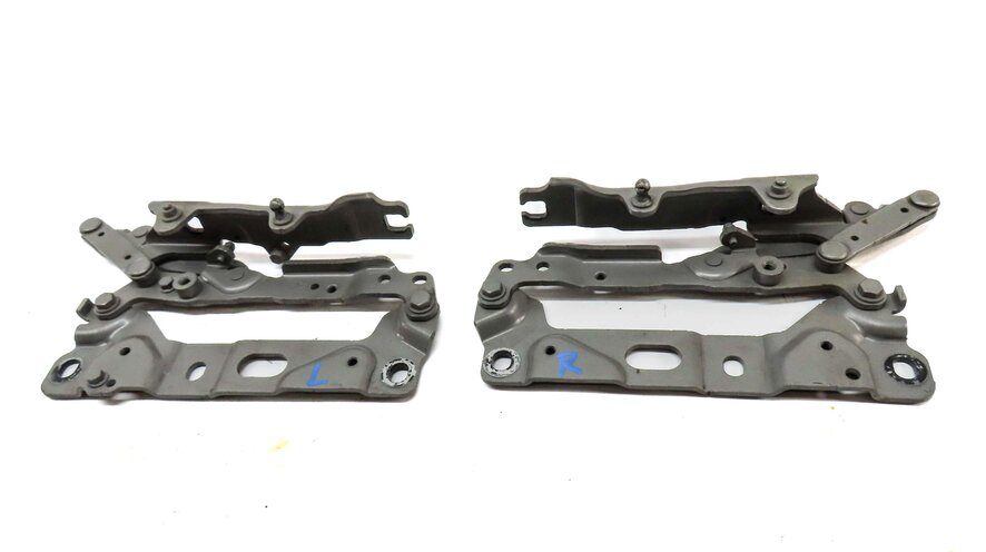 Thumbnail 2: 2011 BMW 528i 535i 550i F10 LEFT & RIGHT FRONT HOOD HINGE SET2 (CASHMERE SILVER)