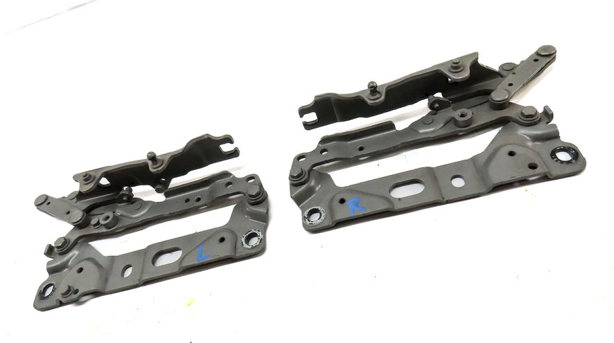 Thumbnail 3: 2011 BMW 528i 535i 550i F10 LEFT & RIGHT FRONT HOOD HINGE SET2 (CASHMERE SILVER)