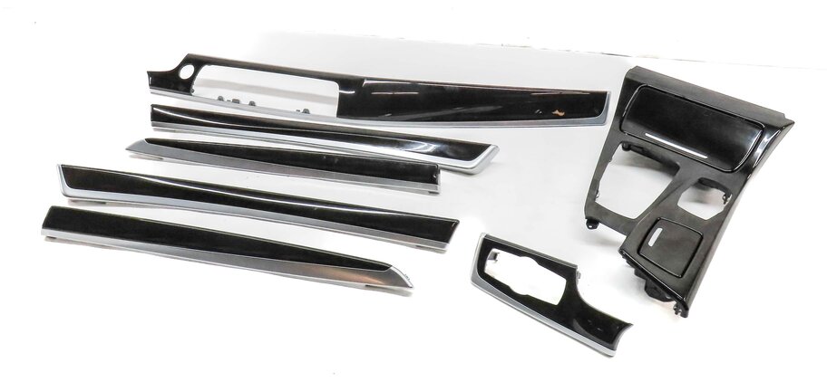 2011 BMW 535i SEDAN (F10) DOOR DASH CONSOLE ASH GRAIN FINE WOOD TRIM SET 7