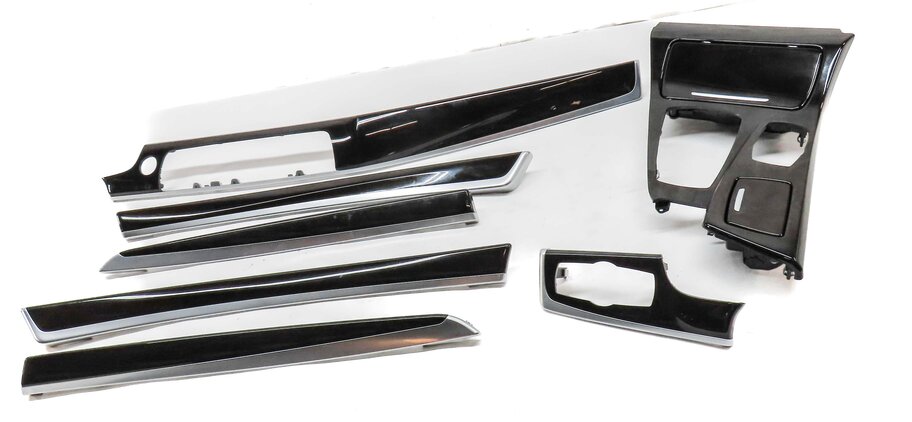 Thumbnail 2: 2011 BMW 535i SEDAN (F10) DOOR DASH CONSOLE ASH GRAIN FINE WOOD TRIM SET 7