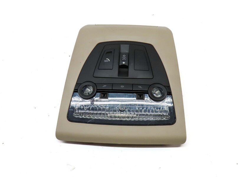 Thumbnail 2: 2011 BMW 535i SEDAN (F10) FRONT CENTER ROOF PRIMARY DOMELIGHT ASSEMBLY (BEIGE)