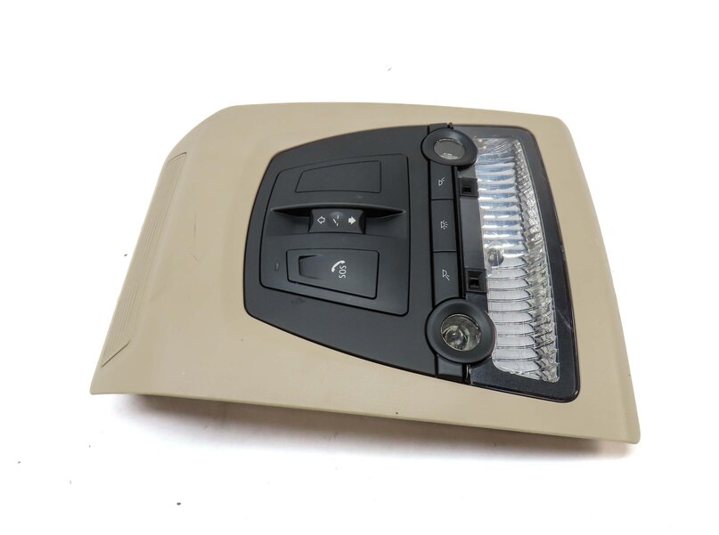 Thumbnail 4: 2011 BMW 535i SEDAN (F10) FRONT CENTER ROOF PRIMARY DOMELIGHT ASSEMBLY (BEIGE)