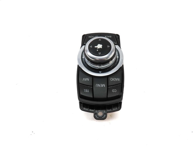 Thumbnail 4: 2011 BMW 535i SEDAN (F10) iDRIVE MEDA CONTROL KNOB SWITCH BUTTON PANEL (BLACK)