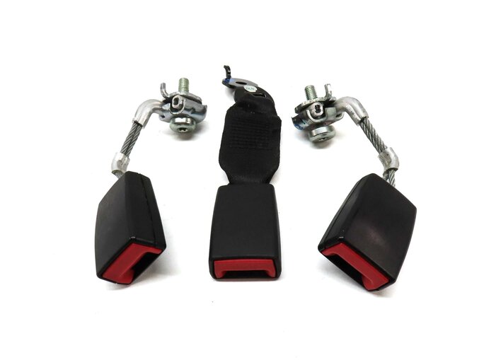 Thumbnail 2: 2011 BMW 535i SEDAN (F10) REAR LEFT RIGHT & CENTER SEATBELT BUCKLE RECEIVER SET3