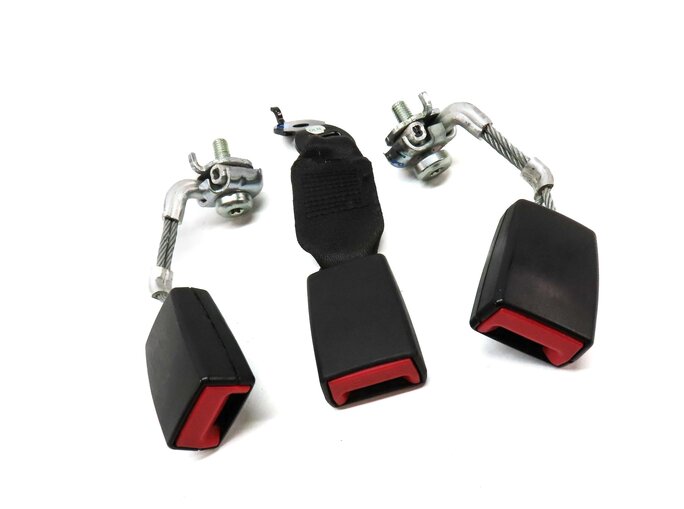 Thumbnail 3: 2011 BMW 535i SEDAN (F10) REAR LEFT RIGHT & CENTER SEATBELT BUCKLE RECEIVER SET3