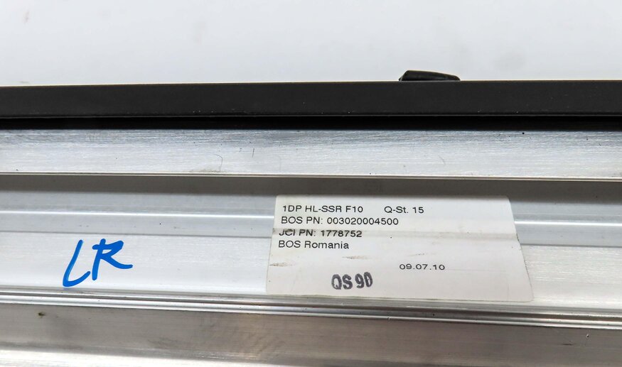 Thumbnail 7: 11-16 BMW 528i 535i 550i M5 (F10) LEFT REAR DOOR MAIN WINDOW PRIVACY SUN SHADE