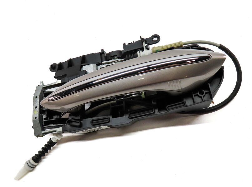 Thumbnail 3: 09-19 BMW 5 6 7 SERIES F01 F10 RIGHT REAR COMFORT DOOR HANDLE (CASHMERE SILVER)