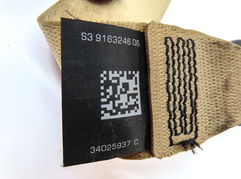 Thumbnail 6: 2011 BMW 535i SEDAN F10 REAR LEFT RIGHT & CENTER SEATBELT RETRACTOR SET3 (BEIGE)