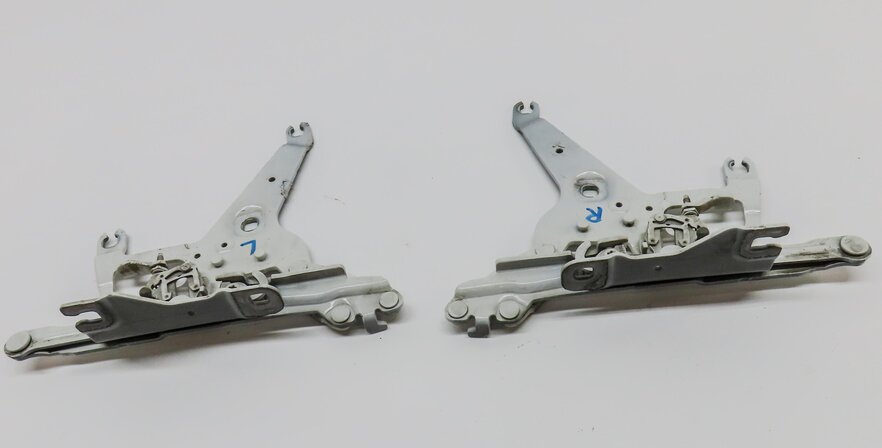 Thumbnail 3: 2014-2019 BMW X5 X6 (F15 F16) LEFT & RIGHT HOOD HINGE SET (White)