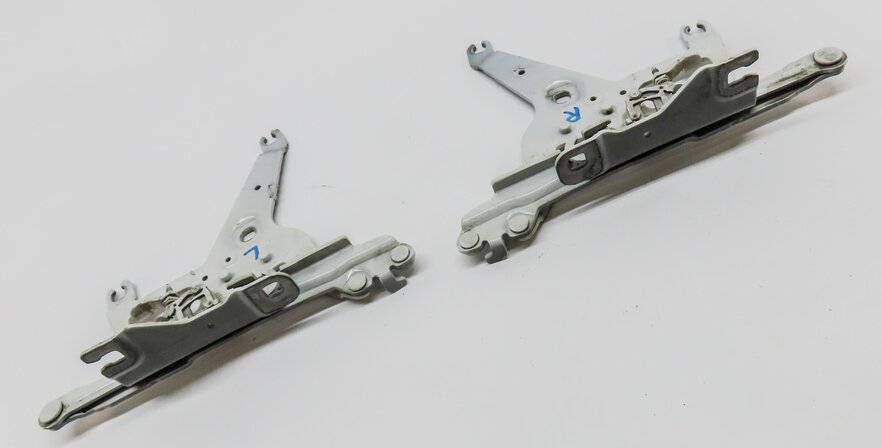 Thumbnail 4: 2014-2019 BMW X5 X6 (F15 F16) LEFT & RIGHT HOOD HINGE SET (White)