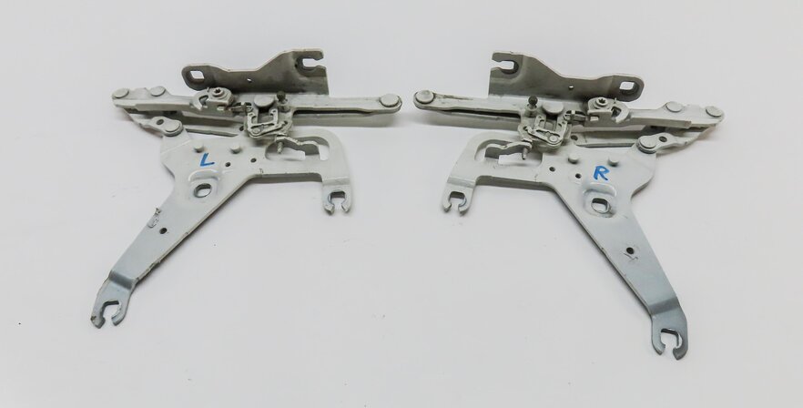 Thumbnail 5: 2014-2019 BMW X5 X6 (F15 F16) LEFT & RIGHT HOOD HINGE SET (White)
