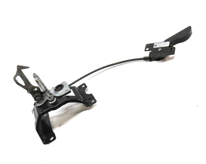 Thumbnail 3: 2015 BMW X5 (F15) HOOD UPPER SAFETY CATCH HOOK & CABLE w/ RELEASE LEVER HANDLE