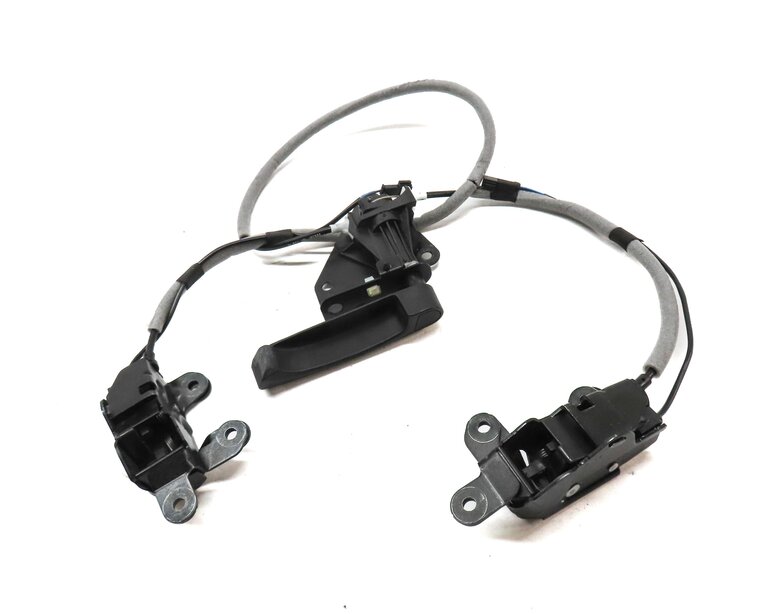 Thumbnail 2: 14-18 BMW X5 X5M (F15 F85) TRUNK LOWER TAILGATE LEFT & RIGHT LATCH SET w/ HANDLE