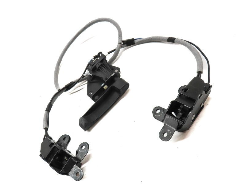 Thumbnail 3: 14-18 BMW X5 X5M (F15 F85) TRUNK LOWER TAILGATE LEFT & RIGHT LATCH SET w/ HANDLE